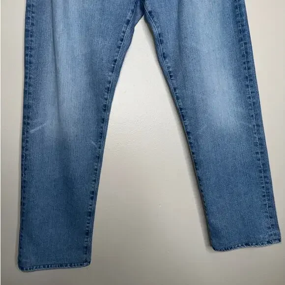 AG Adriano Goldschmied Tellis Modern Slim Jeans Men’s 36x33 Light Wash Denim